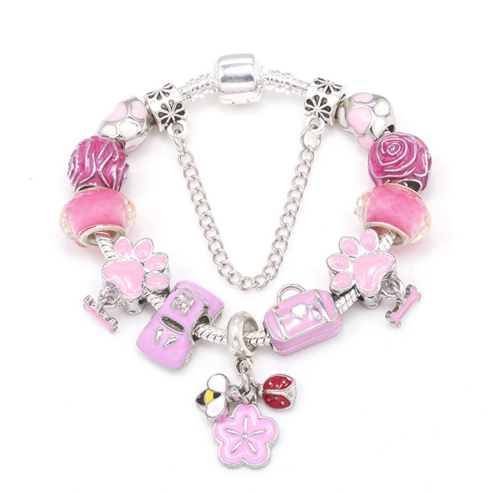 925 Handbag Accessories Themed Decorative Pendant Bracelet